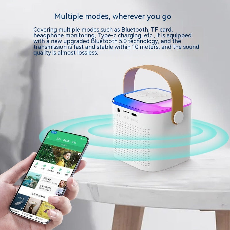 Bluetooth Karaoke Speaker with Dual Wireless Mics