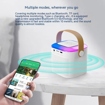 Bluetooth Karaoke Speaker with Dual Wireless Mics