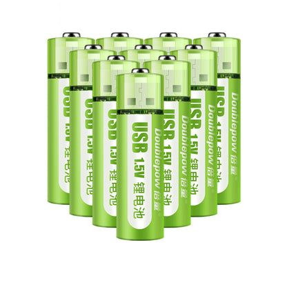 USB Rechargeable 1.5V AA Lithium Battery