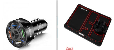 4-Port Fast Charging Car Charger Adapter