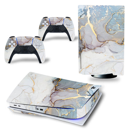 White PS5 Console and Controller Vinyl Skins