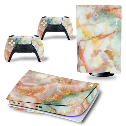 White PS5 Console and Controller Vinyl Skins