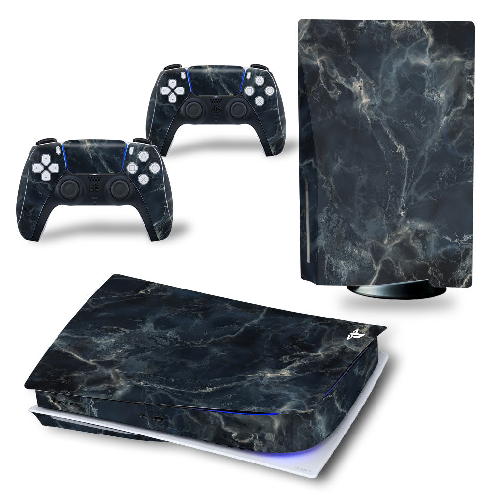 White PS5 Console and Controller Vinyl Skins