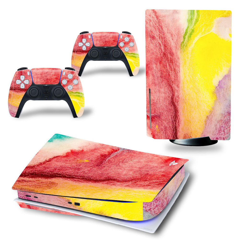 White PS5 Console and Controller Vinyl Skins