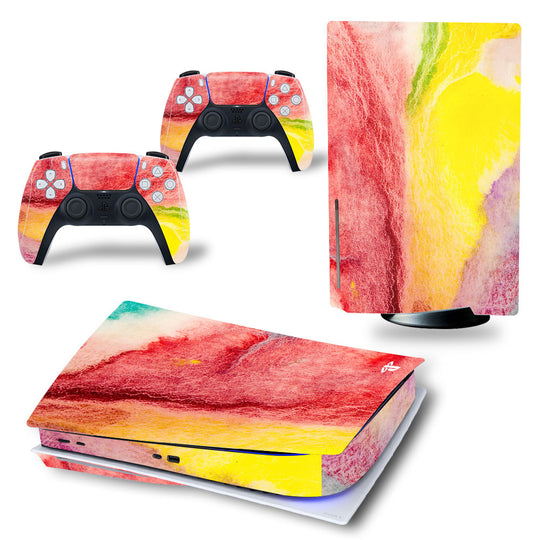 White PS5 Console and Controller Vinyl Skins