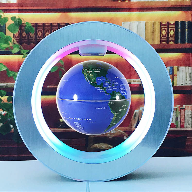 Magnetic Levitation LED World Map Globe 
