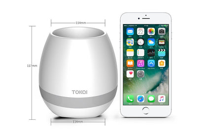 Touch-Sensitive Music Vase Desktop Audio