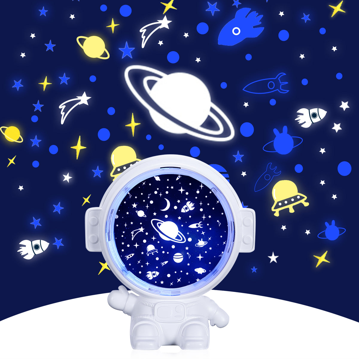 Astronaut Galaxy Star Night Light Projector