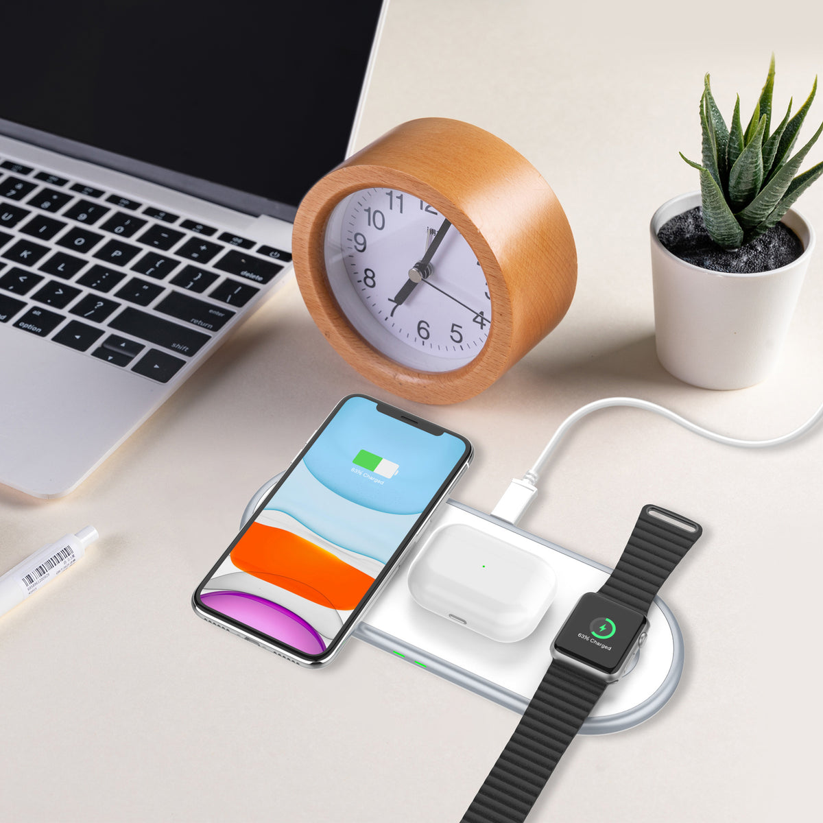 3-in-1 Wireless Charging Station Stand