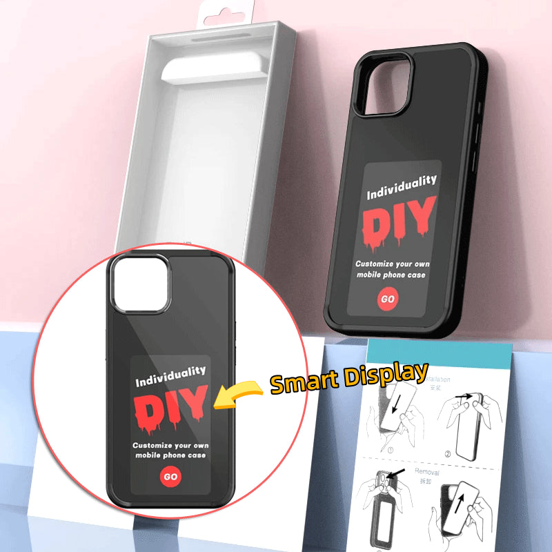 Battery-Free E-Ink Projection Phone Case