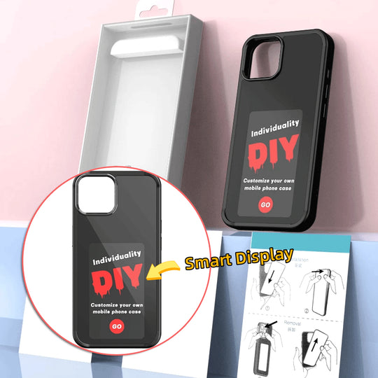 Battery-Free E-Ink Projection Phone Case