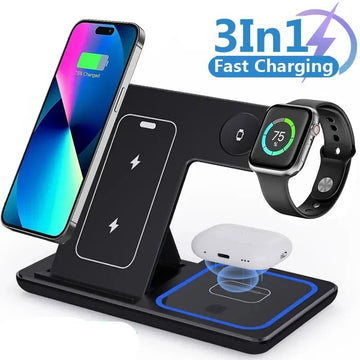3-in-1 Foldable Wireless Charging Station - YOUR DailyNeeds
