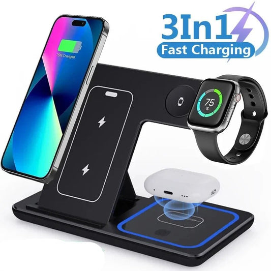 3-in-1 Foldable Wireless Charging Station - YOUR DailyNeeds