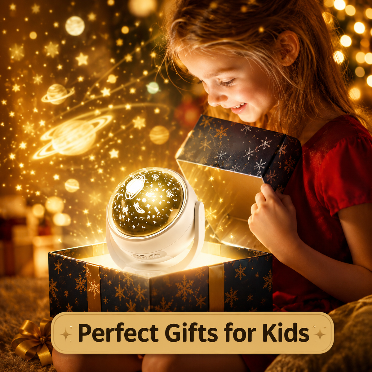 Astronaut Galaxy Star Night Light Projector