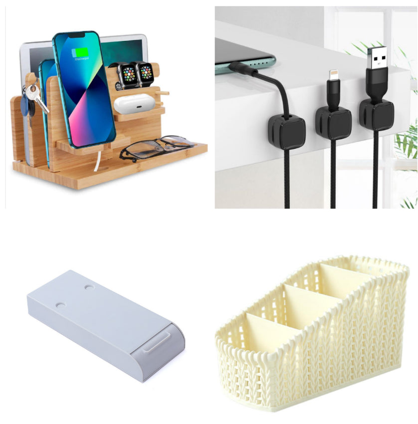 Magnetic Under Desk Cable Clips