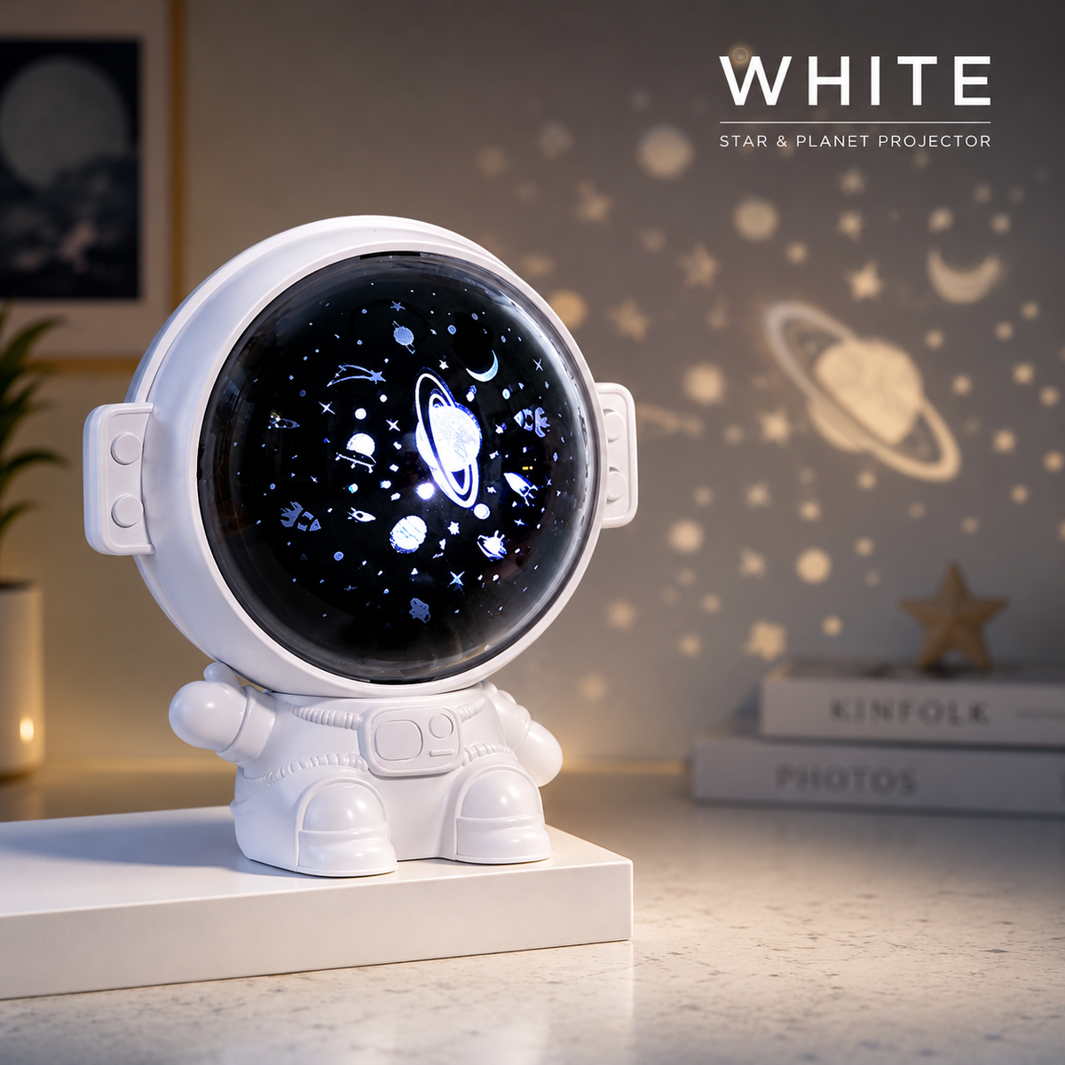 Astronaut Galaxy Star Night Light Projector