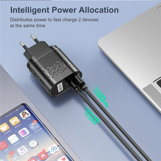 65W GaN Fast Charging Power Adapter