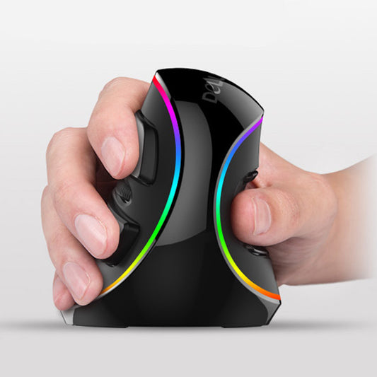 Vertical Ergonomic Snail RGB Anti-Mouse Hand Wired Mouse 