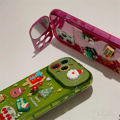 Christmas Santa Elk Pendant Phone Case