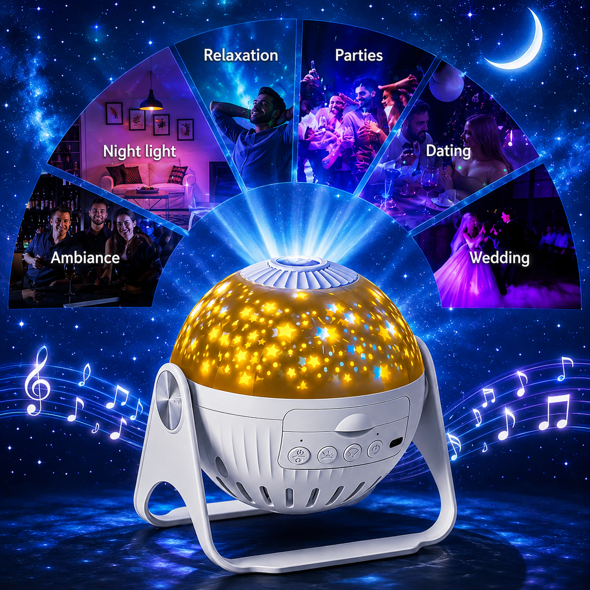Galaxy Starry Sky Night Light Projector
