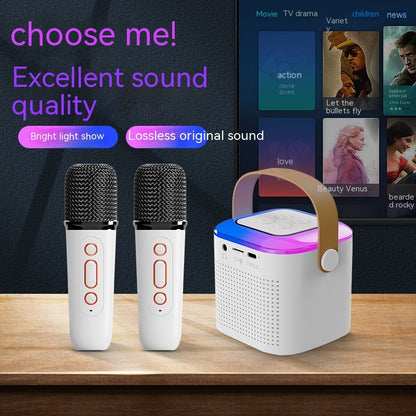 Bluetooth Karaoke Speaker with Dual Wireless Mics