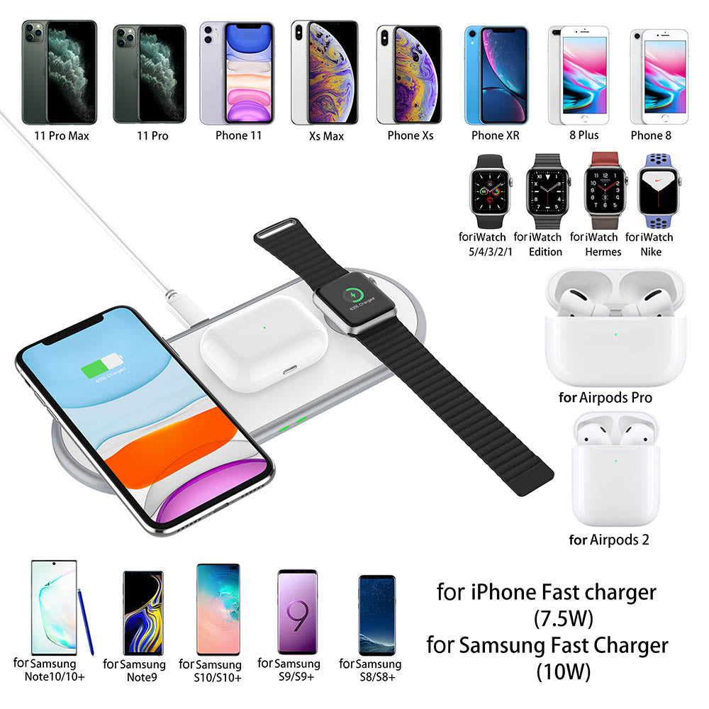 3-in-1 Wireless Charging Station Stand