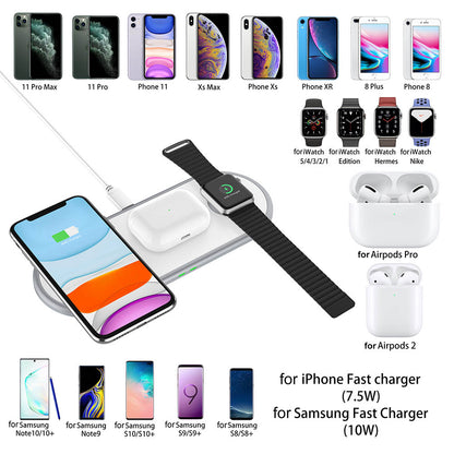 3-in-1 Wireless Charging Station Stand