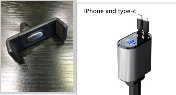 100W USB-C Fast Charging Car Adapter 