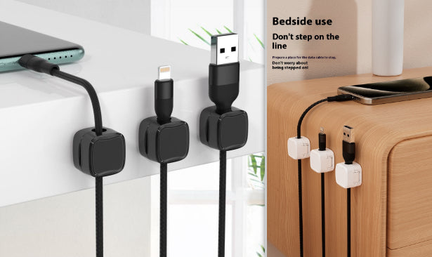 Magnetic Under Desk Cable Clips