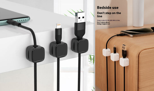 Magnetic Under Desk Cable Clips