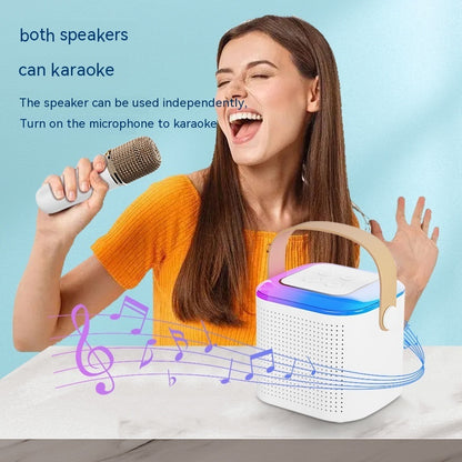 Bluetooth Karaoke Speaker with Dual Wireless Mics