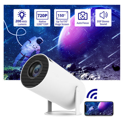 Portable 180 Degrees Auto-Focus Home Projector