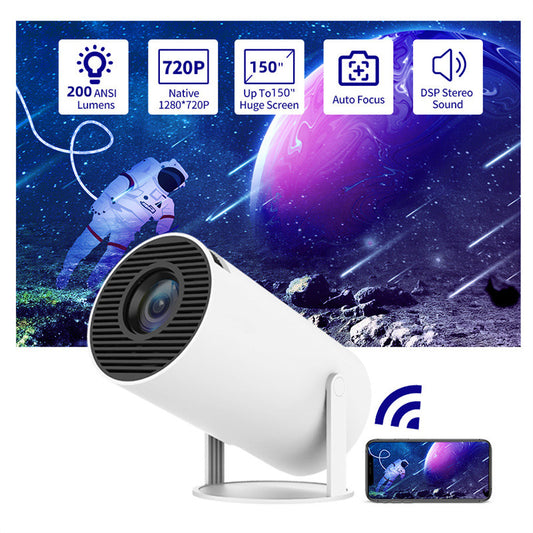 Portable 180 Degrees Auto-Focus Home Projector