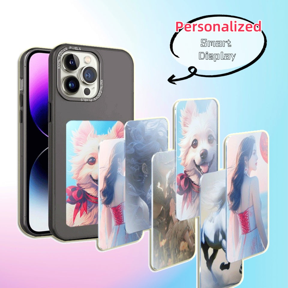 Battery-Free E-Ink Projection Phone Case