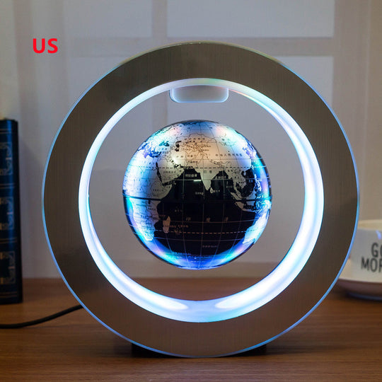 Magnetic Levitation LED World Map Globe 