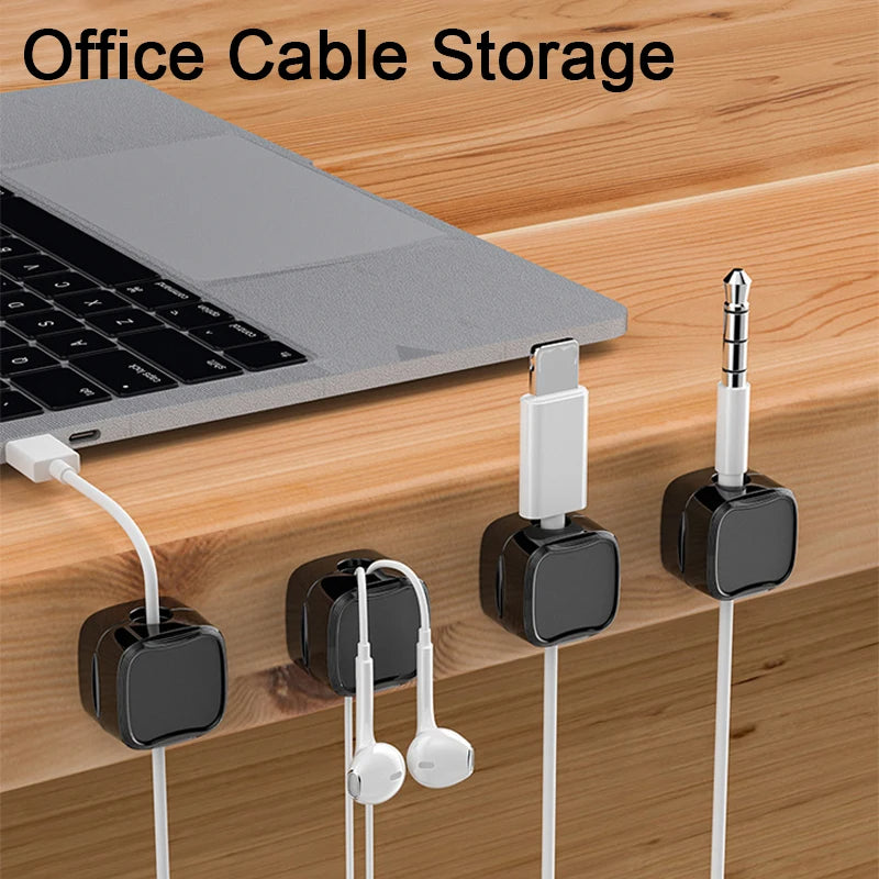 Magnetic Under Desk Cable Clips