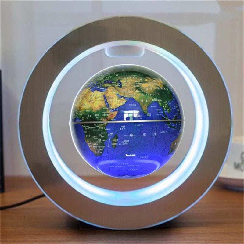 Magnetic Levitation LED World Map Globe 