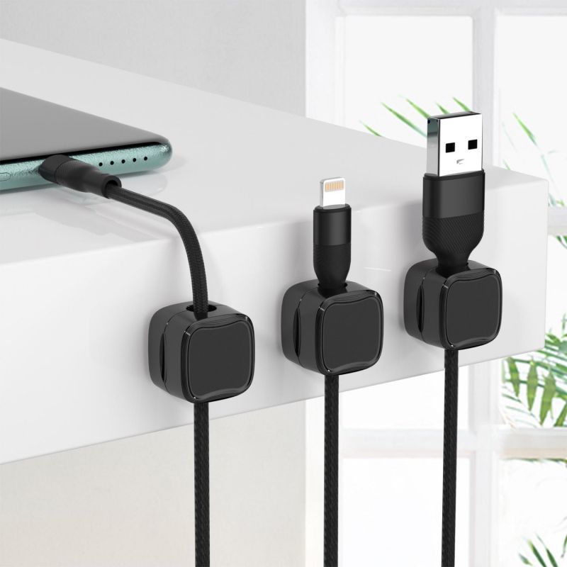 Magnetic Under Desk Cable Clips - YOUR DailyNeeds