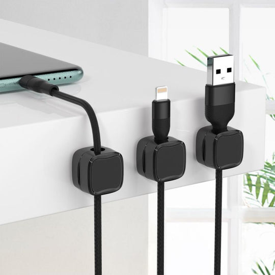 Magnetic Under Desk Cable Clips - YOUR DailyNeeds
