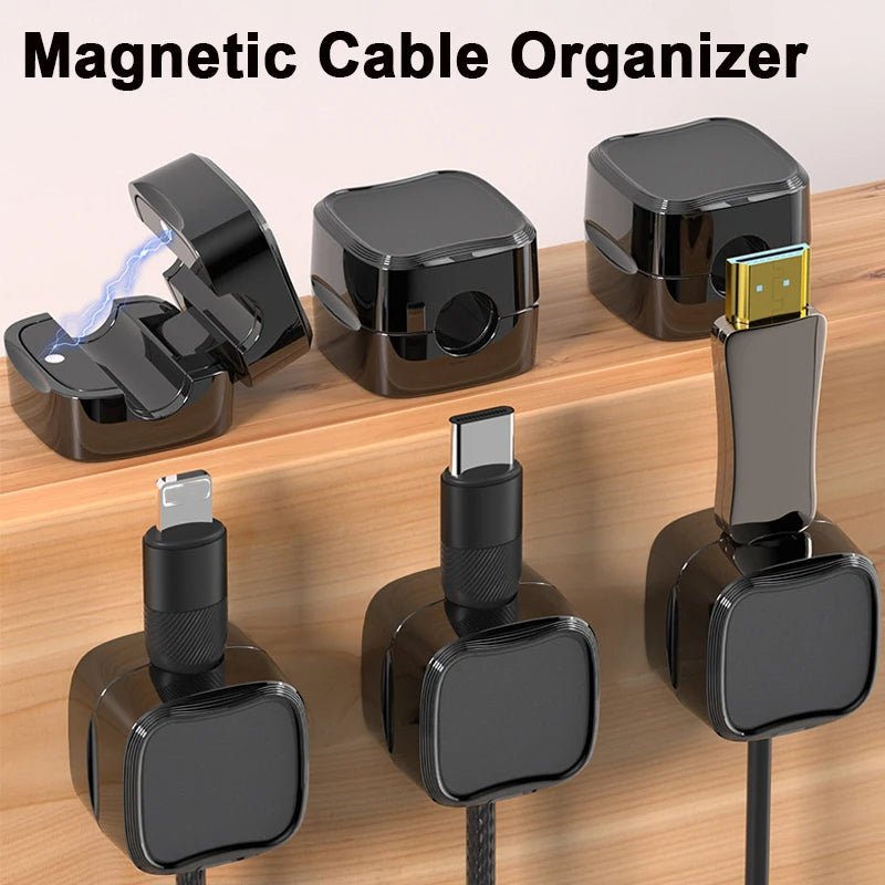 Magnetic Under Desk Cable Clips - YOUR DailyNeeds