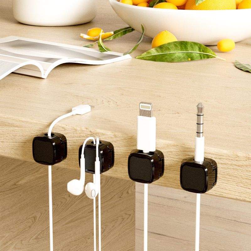 Magnetic Under Desk Cable Clips - YOUR DailyNeeds