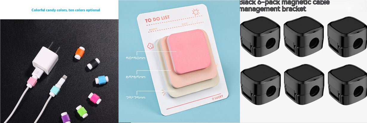 Magnetic Under Desk Cable Clips - YOUR DailyNeeds